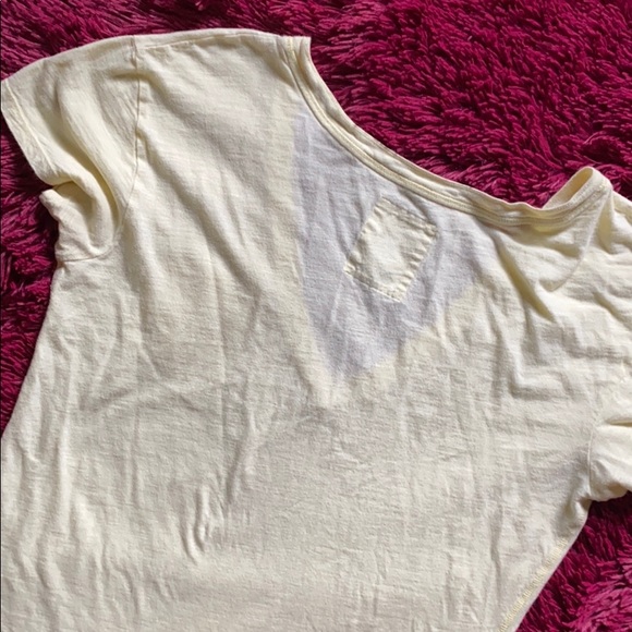 Hollister yellow v-neck sheer top - Picture 6 of 8